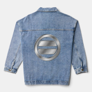 Veste En Jean Mogami Clan Kamon Chrome argent