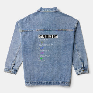 Veste En Jean Mon Art De Jour Parfait Vêtements D'Art Pour Femme