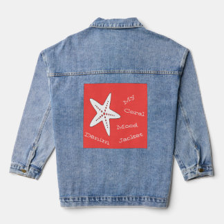 Veste En Jean Mon étoile de mer Humeur Corail