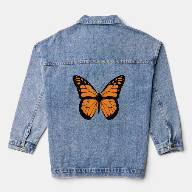 Veste En Jean MONARCH BUTTERFLY Denim Jean Jacket (Verso)