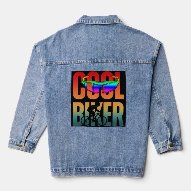 Veste En Jean Motard Vintage Cool (Verso)