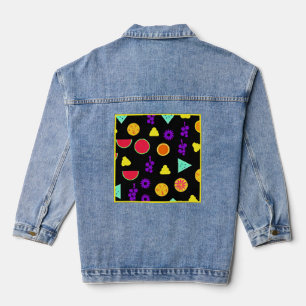 Veste En Jean Motif de Neon Paradise aux fruits tropicaux