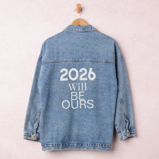 Veste en jean motivante – 2026 sera à nous