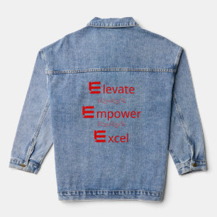 Veste en jean motivationnelle