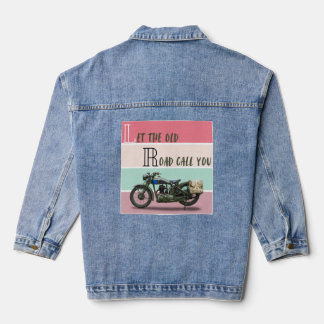 Veste En Jean Moto Vintage - Laissez la vieille route vous appel