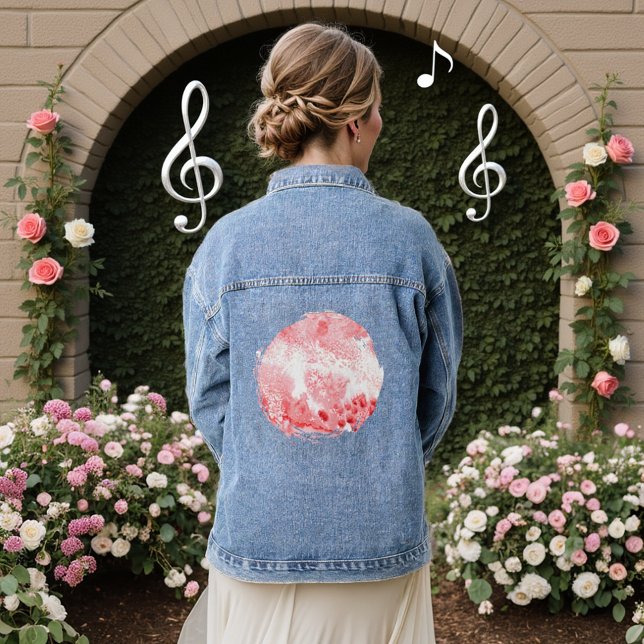 Veste En Jean Murmures écarlates (Créateur téléchargé)