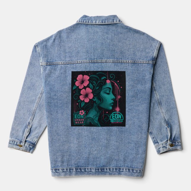 VESTE EN JEAN MUSSA FLORAL (Verso)