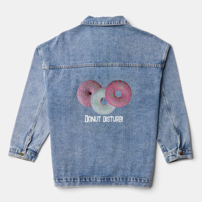 Veste En Jean Ne dérange pas ! (Verso)