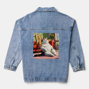 Veste En Jean Ne pas déranger Fat Cat Drôle