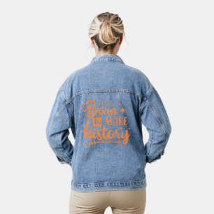 Veste En Jean né pour faire l'histoire