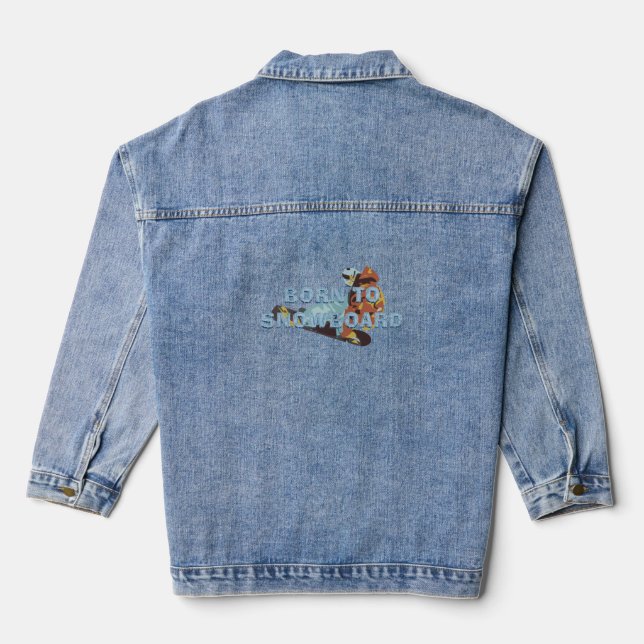VESTE EN JEAN NÉ POUR LA PLANCHE À NEIGE (Verso)