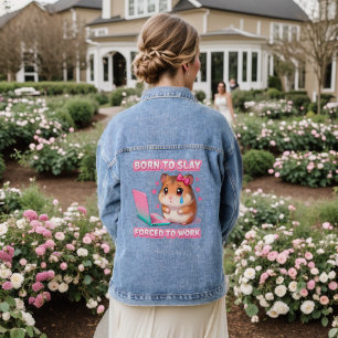 Veste En Jean Née Pour Détruire, Forcée De Travailler Mème De Ha