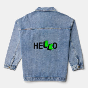 Veste En Jean Neon Bonjour Mains