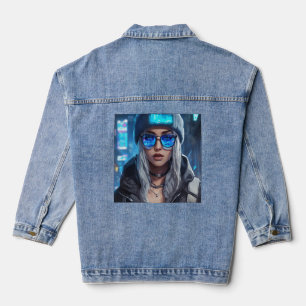 Veste En Jean Neon Virtuoso : L'attrait énigmatique d'un cyberpu