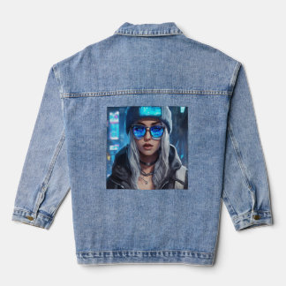 Veste En Jean Neon Virtuoso : L'attrait énigmatique d'un cyberpu