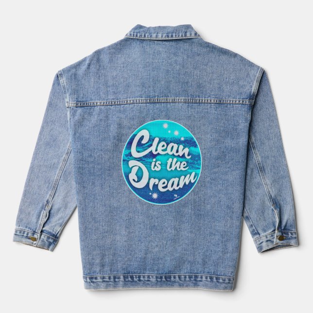 Veste En Jean Nettoyer Dream Beach Nettoyer Green Living Moto (Verso)