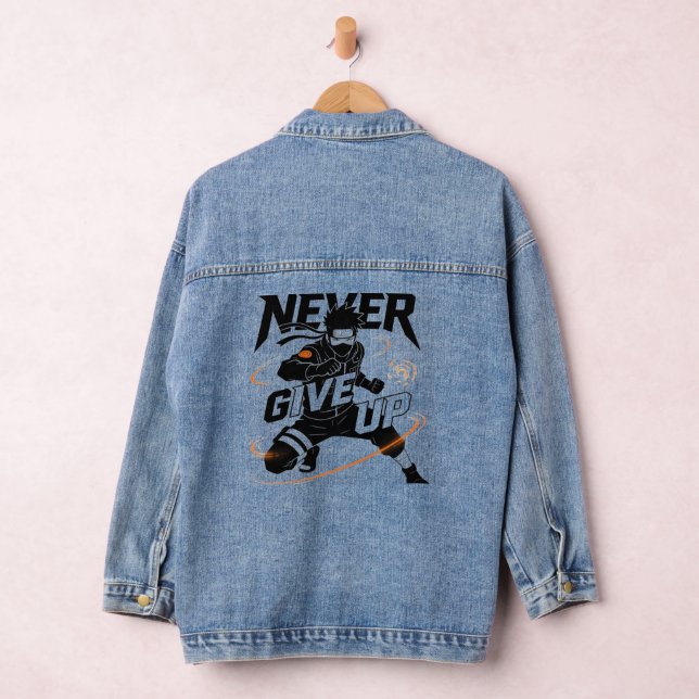 Veste En Jean Never give up Denim Jacket (Hangar)