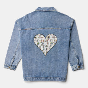 Veste En Jean New York City New YC Cinq Boroughs Coeurs gens