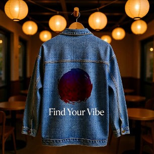 Veste En Jean Nocturne de la Flamme Creuse