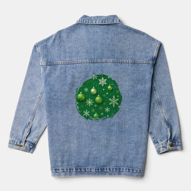 Veste En Jean Noël Evergreen (Verso)