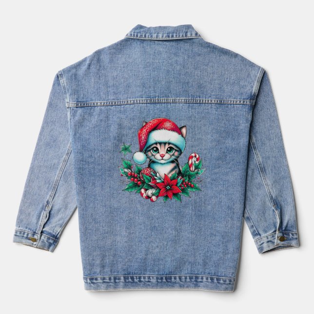 Veste En Jean Noël Kitty (Verso)