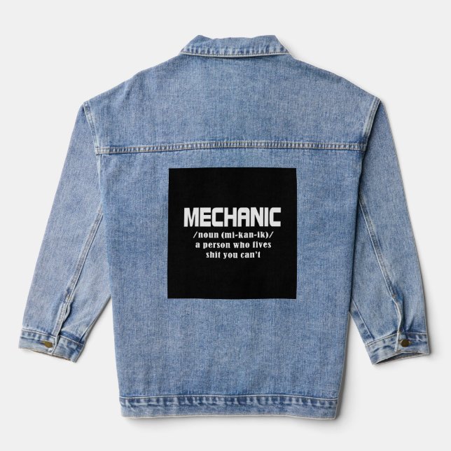 Veste En Jean Noël mécanique (Verso)