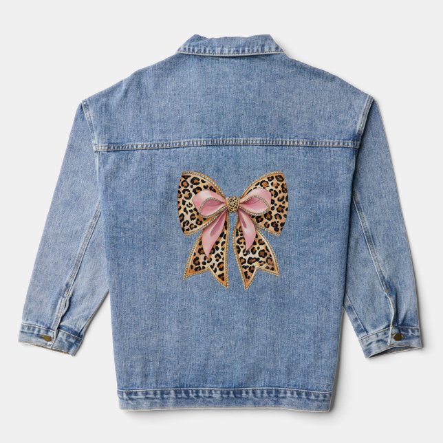 Veste En Jean Nœud moderne coquet (Verso)