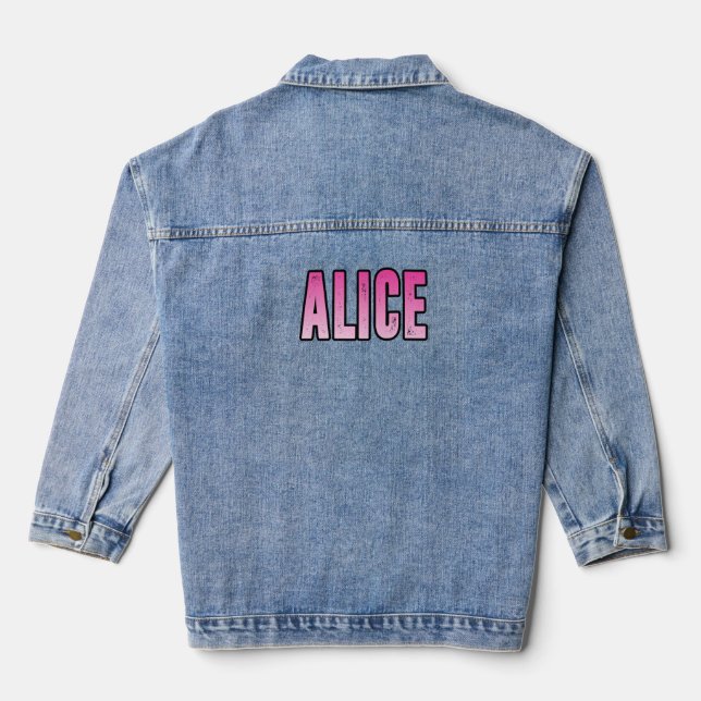 Veste En Jean Nom Alice (Verso)