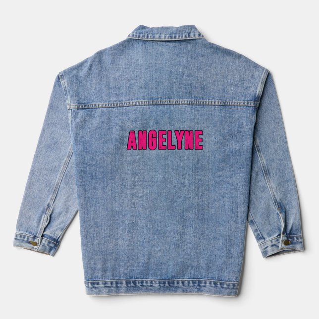 Veste En Jean Nom Angelyne (Verso)