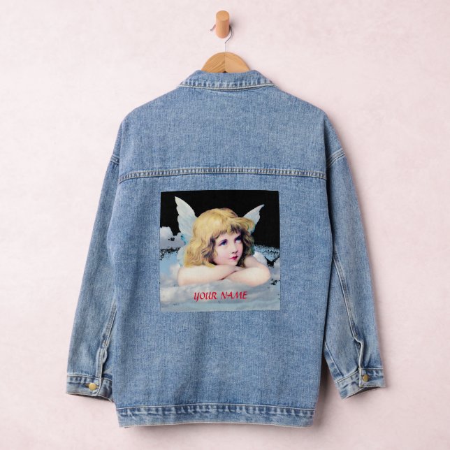 VESTE EN JEAN NOM PERSONNALISÉ DE L'ANGE JEAN JACKET (Hangar)