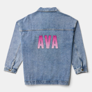 Veste En Jean Nom rose Ava
