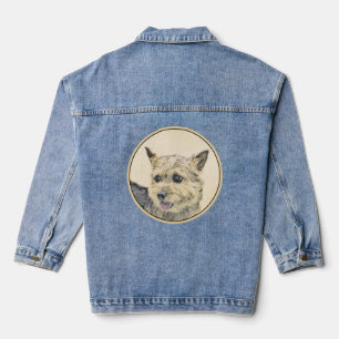 Veste En Jean Norwich Terrier Peinture - Cute Original Chien Art
