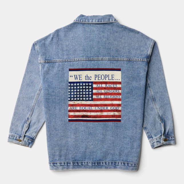 Veste En Jean Nous le Peuple  (Verso)