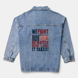 Veste En Jean Nous luttons pour la justice - Déclaration patriot