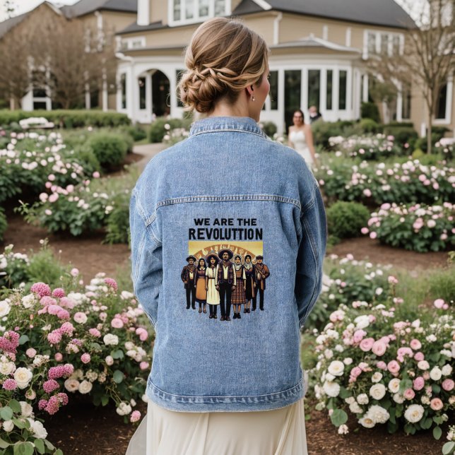 Veste En Jean nous sommes une révolution (Mariage Retour)
