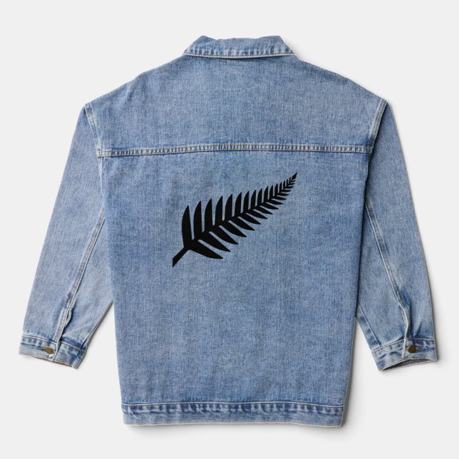 Veste En Jean Nouvelle-Zélande Silver Fern (Verso)