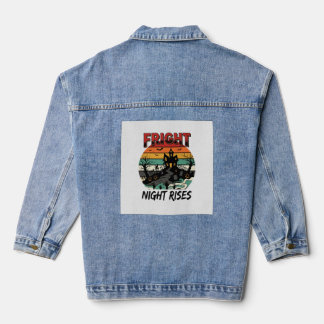 Veste En Jean Nuit effrayante au cimetière d'Halloween