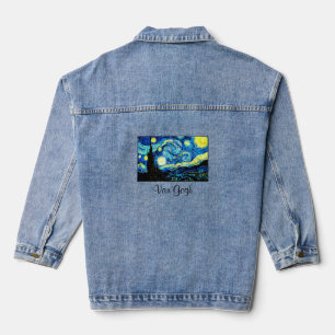 Veste En Jean Nuit étoilée par Vincent van Gogh