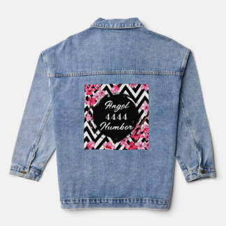 Veste En Jean Numéro d'ange "4444"