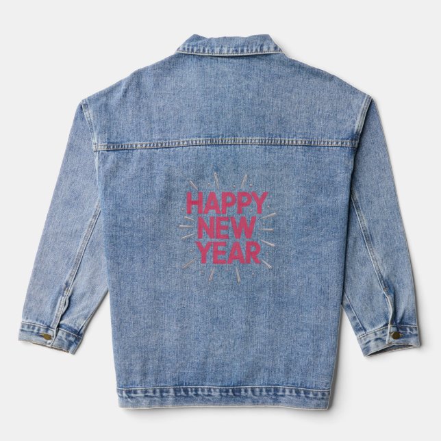Veste En Jean Objectifs de la Nouvelle Année (Verso)