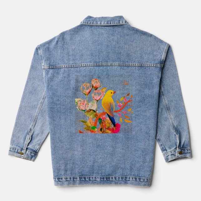 Veste En Jean Observateur d'oiseaux (Verso)