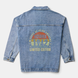 Veste En Jean Octobre 1942 80e anniversaire Hommes Femmes