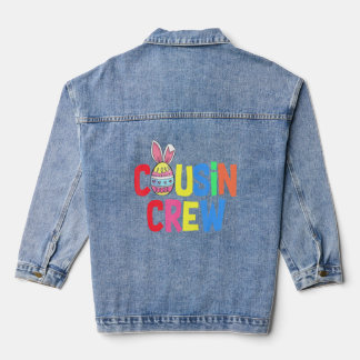 Veste En Jean OEuf de lapin mignon de l'équipe Cousin Correspond