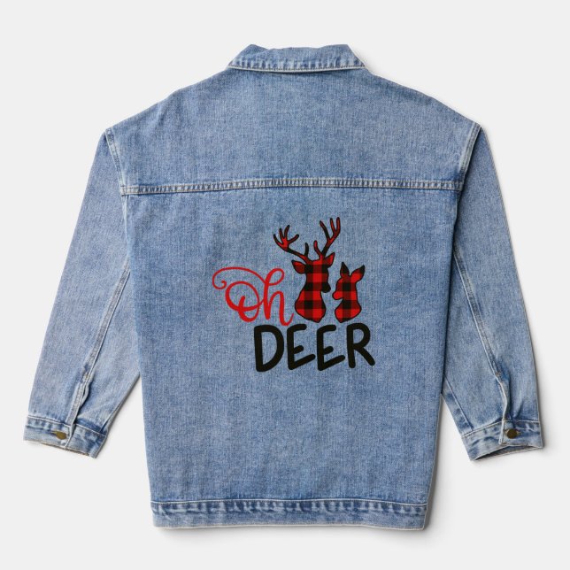 Veste En Jean Oh Deer Bufallo Plaid (Verso)