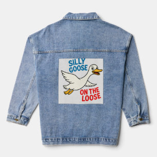 Veste En Jean Oie sotte sur la poule