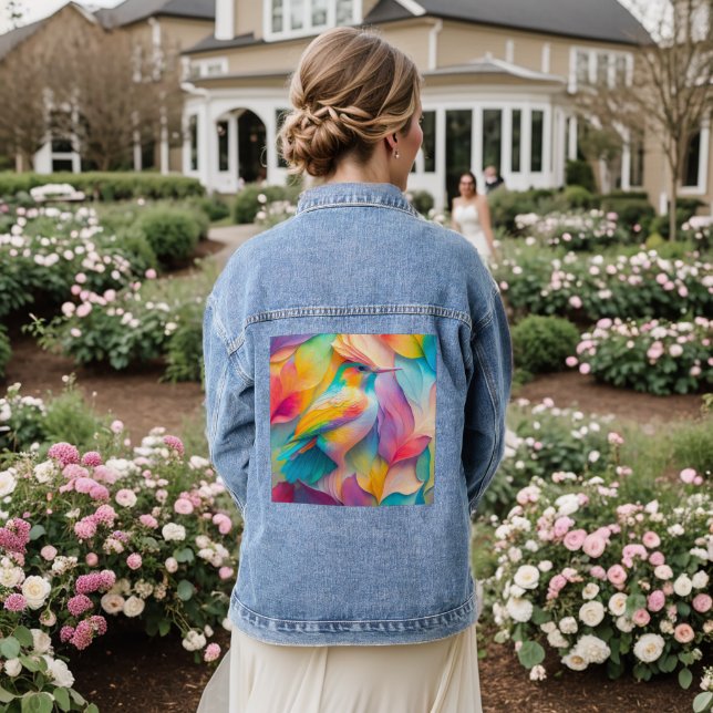 Veste En Jean Oiseaux Imaginaires Oiseaux de soie (Mariage Retour)