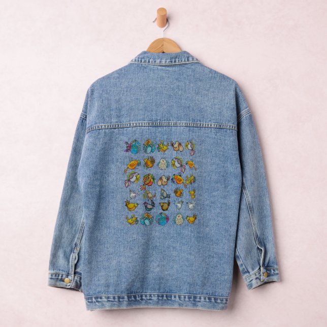 Veste En Jean Oiseaux & petits oiseaux (Hangar)