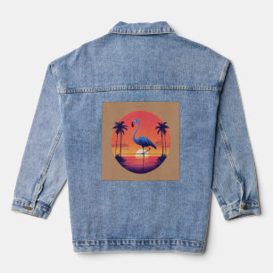 Veste En Jean Oiseaux sur le fil – T-shirt à troupeau de dessins