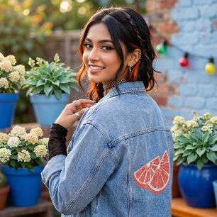 Veste En Jean Orange