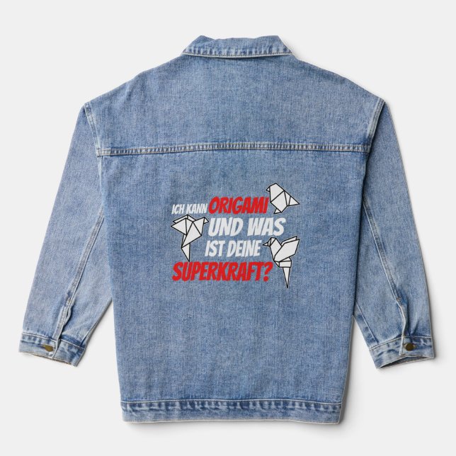 Veste En Jean origami (Verso)